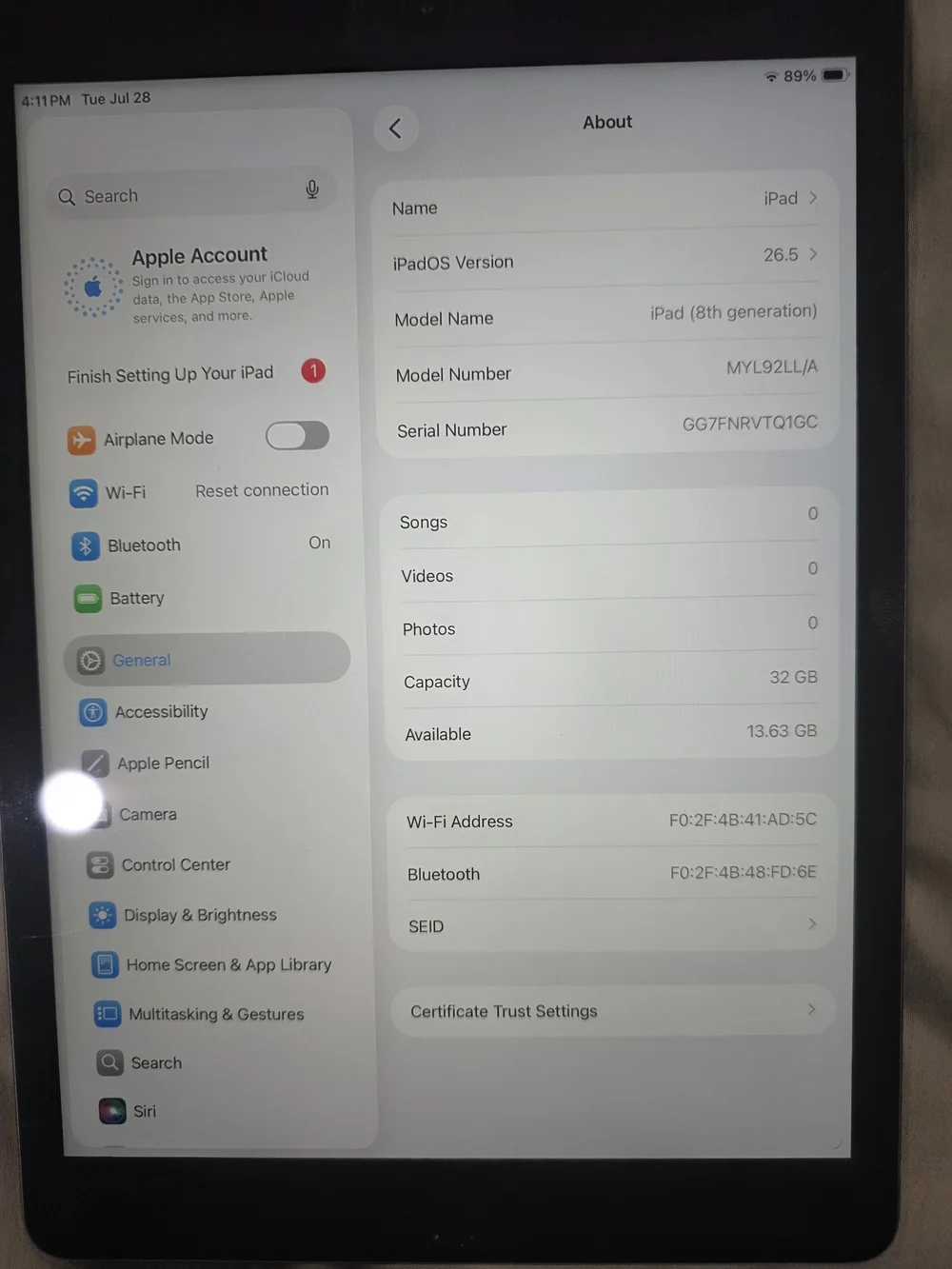 Apple iPad Tablet - Black